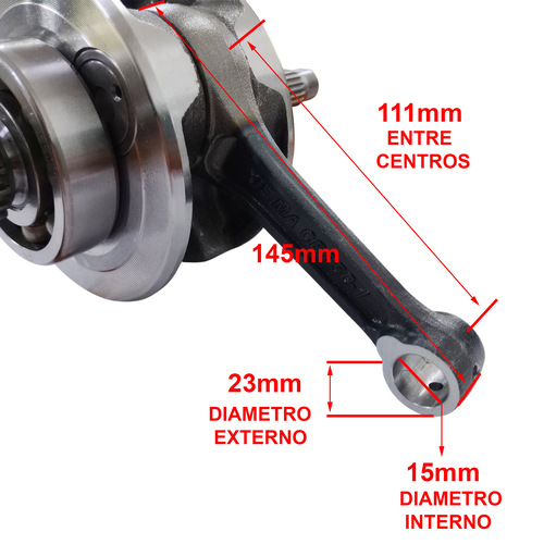 CIGUEÑAL COMPLETO MOTOMEL SIRIUS 250 OEM EXCLU