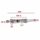 AMORTIGUADOR SUZUKI EN125 CROMADO (JGO) STD EXCLU