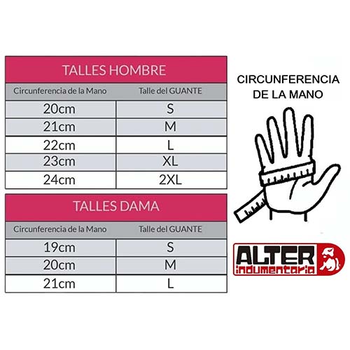 GUANTE ART. JUMBO TALLE L ALTER