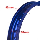 ARO DE LLANTA ALUMINIO 6063 (AZUL 36A) 140X17 STD