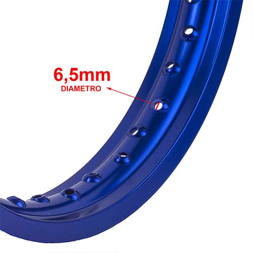 ARO DE LLANTA ALUMINIO 6063 (AZUL 36A) 140X17 STD