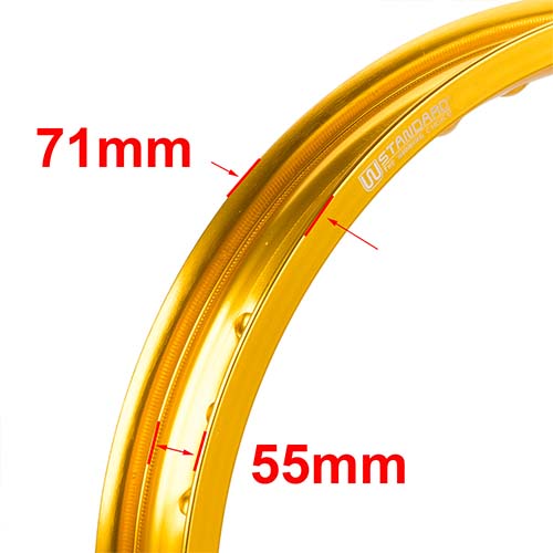 ARO DE LLANTA ALUMINIO 6063 (DORADO 36A) 215X18 STD