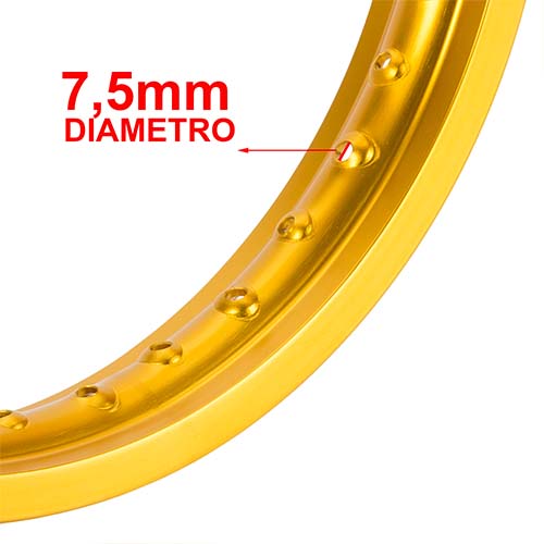 ARO DE LLANTA ALUMINIO 6063 (DORADO 36A) 215X18 STD