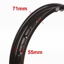 ARO DE LLANTA ALUMINIO 6063 (NEGRO 36A) 215X18 STD