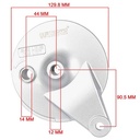 PORTAZAPATA TRASERO SUZUKI AX100 (PLATO) STD
