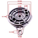 PORTAZAPATA TRASERO SUZUKI AX100 (PLATO) STD