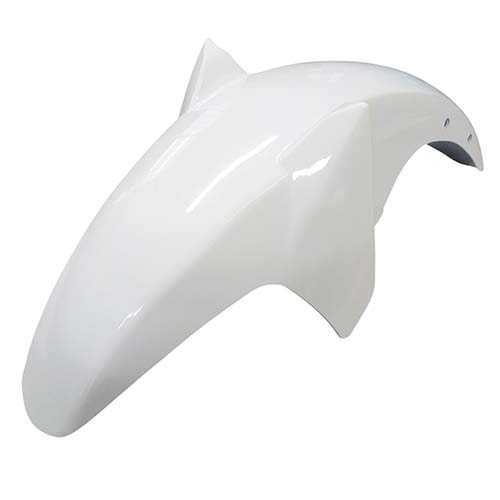 GUARDABARRO DEL. YAMAHA YBR 125 ED FACTOR BLANCO + SOPORTE MTC