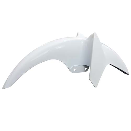 GUARDABARRO DEL. YAMAHA YBR 125 ED FACTOR BLANCO + SOPORTE MTC