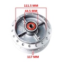 MAZA TRASERA HONDA C100 BIZ C/RULEMAN Y RETEN STD