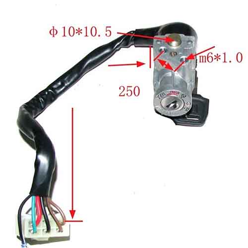 LLAVE DE CONTACTO HONDA WAVE 100 (KIT COMP.) STD