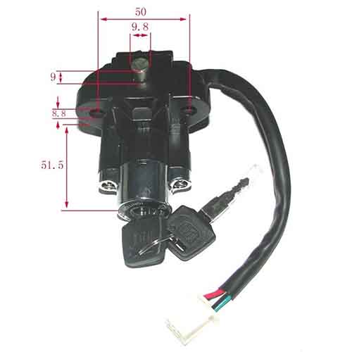 LLAVE DE CONTACTO MOTOMEL CUSTOM 200 STD