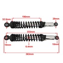 AMORTIGUADOR TRASERO GILERA SMASH 110 / HONDA C100 BIZ (JGO) STD EXCLU