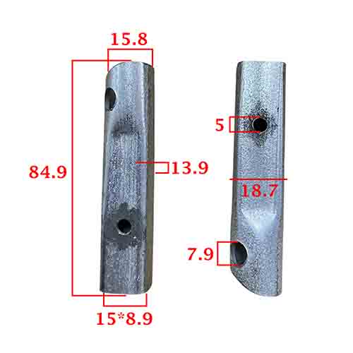 BRAZO POSAPIE DELANTERO MOTOMEL CLIPPER 125 (JGO) YAMATO