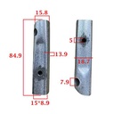 BRAZO POSAPIE DELANTERO MOTOMEL CLIPPER 125 (JGO) YAMATO