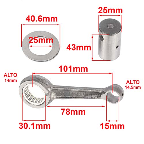 BIELA BAJAJ 160 ROUSER NS TD CREUSO (3021-000)