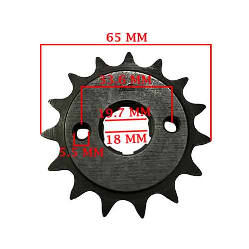 CORONA Y PIÑON MOTOMEL SKUA 150 (43-15) CREUSO (9208-KIT)