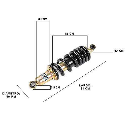 AMORTIGUADOR HONDA XR 125/150 (MONOSHOCK TRASERO) FAR (520-1113)