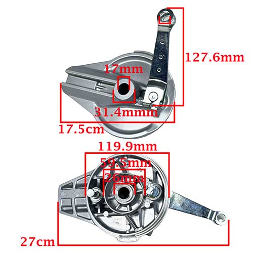 PORTA ZAPATA TRASERO + ZAPATA HONDA XR150L STD
