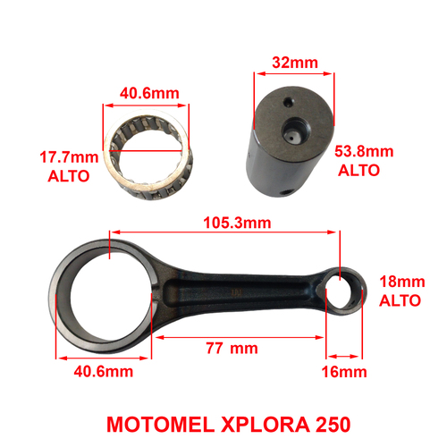 BIELA COMP. MOTOMEL XPLORA 250 250 (105.5x16x32) STD