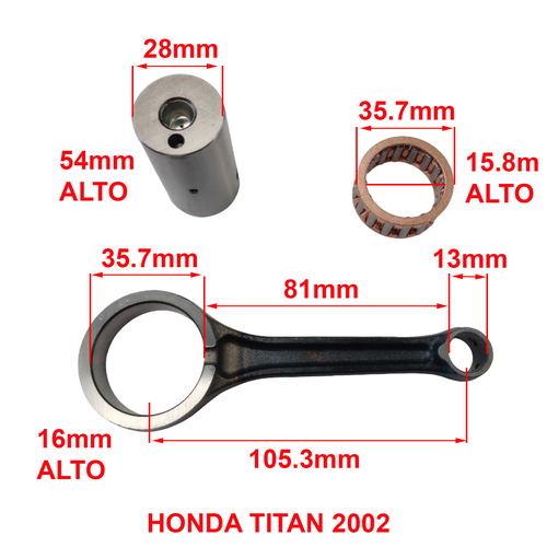 BIELA COMP. HONDA CG TITAN 2002/NXR125 BROS/CG FAN STD