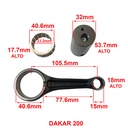 BIELA COMP. MOTOMEL DAKAR 200 VARILLERA/MOTORES 200CC (32x15x105.5) STD