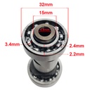 ARBOL DE LEVAS YAMAHA YBR 125 STD