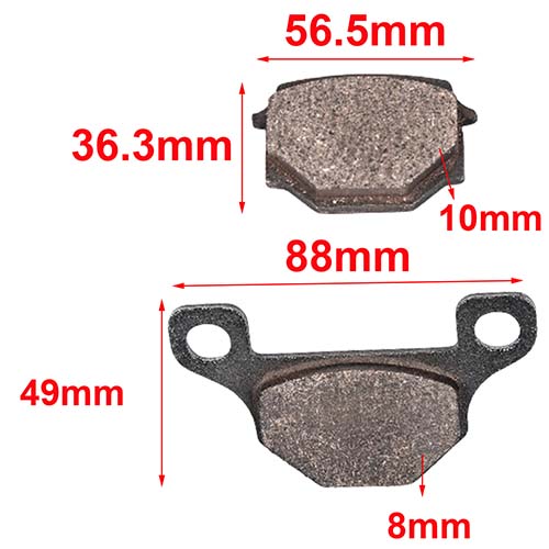 PASTILLAS DE FRENO MONDIAL HD 125 - CUSTOM ORA (95)