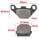 PASTILLAS DE FRENO KAWASAKI KM 125 - KX 125 / TRASERA ORA (49)