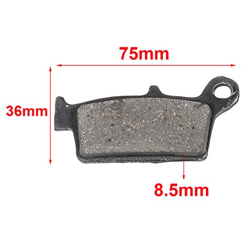 PASTILLAS DE FRENO HONDA XR 250 - NX 400 FALCON / TRASERA ORA (34)