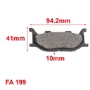 PASTILLAS DE FRENO JIANSHE JS 150 - YAMAHA SRV 250 - VIRAGO ORA (107)