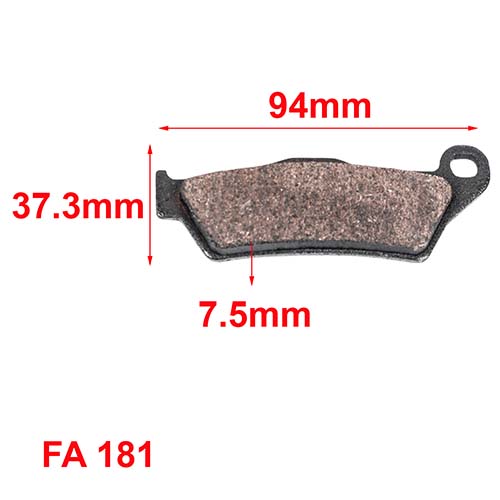 PASTILLAS DE FRENO HUSQVARNA (VARIOS MODELOS) HUSABERG - KTM 125 ORA (181)