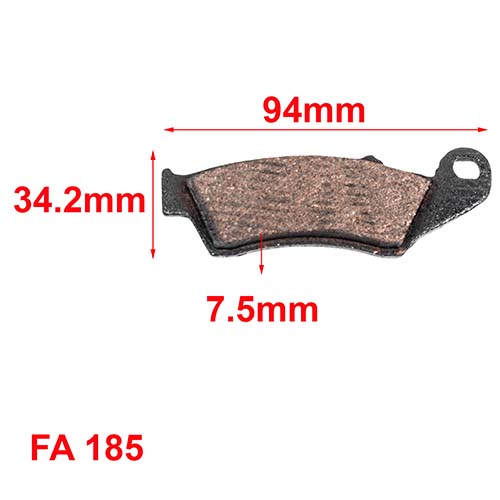 PASTILLAS DE FRENO HONDA CR 125 - XR 250 -  ORA (185)