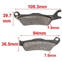 PASTILLAS DE FRENO KTM DUKE 200 - SUZUKI GIXXER 150 ORA (500)