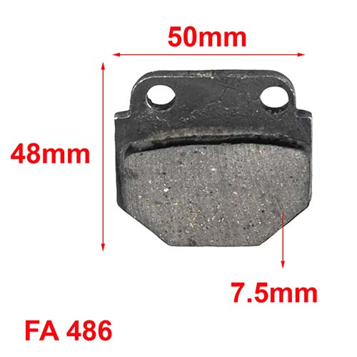 PASTILLAS DE FRENO GILERA YL 150 - CUSTOM 150 ORA (504)