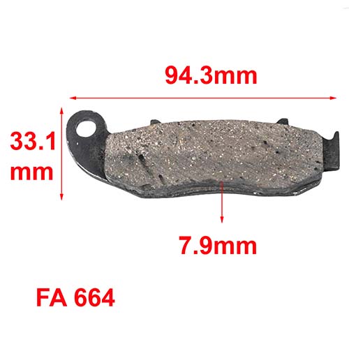 PASTILLAS DE FRENO CORVEN TOURING 250 / DELANTERA ORA (517)