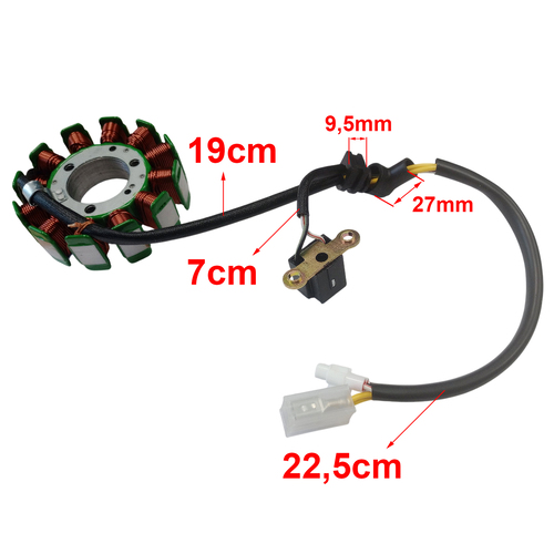 ESTATOR BAJAJ ROUSER NS200 (12 BOBINAS) STD