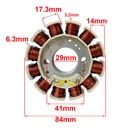 ESTATOR BAJAJ ROUSER NS160 SINGLE DISC STD