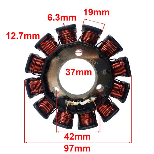ESTATOR YAMAHA XTZ 125 (12 BOBINAS) M/N STD