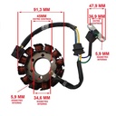 ESTATOR HONDA NEW WAVE 110 DZE (2931)