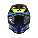 CASCO JUST1 J39 REVO BLUE FLUO YELLOW BLACK GLOSS L