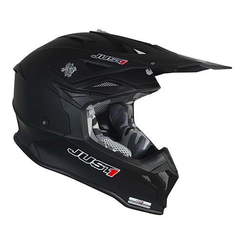 CASCO JUST1 J39 SOLID BLACK MATT L