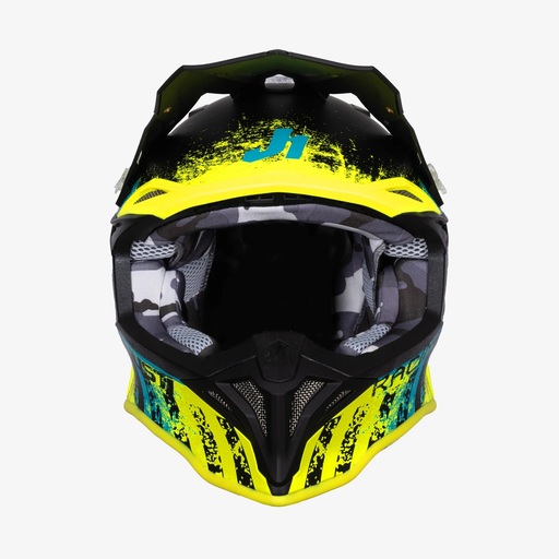 CASCO JUST1 J39 STORM BLUE FLUO YELLOW BLACK XL