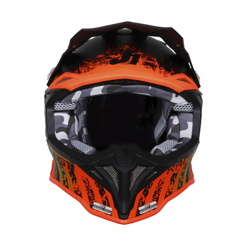 CASCO JUST1 J39 STORM ORANGE SAND BLACK XL