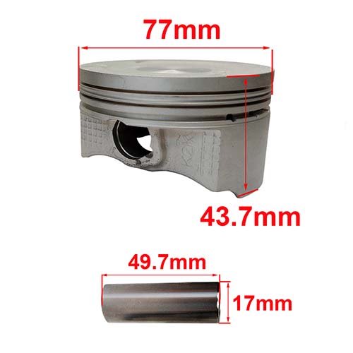 KIT DE PISTON HONDA CB300F / XR300L TORNADO (77MM/STD) STD