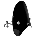 PARABRISAS NEGRO UNIVERSAL FARO REDONDO CON SOPORTES RETRO SPIRIT MTC (NAC)