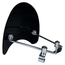 PARABRISAS NEGRO UNIVERSAL FARO REDONDO CON SOPORTES RETRO SPIRIT MTC (NAC)