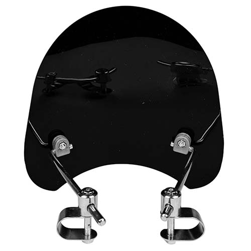 PARABRISAS NEGRO UNIVERSAL FARO REDONDO PRO CON SOPORTES HERITAGE MTC (NAC)