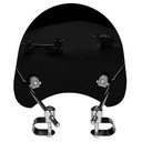 PARABRISAS NEGRO UNIVERSAL FARO REDONDO PRO CON SOPORTES HERITAGE MTC (NAC)