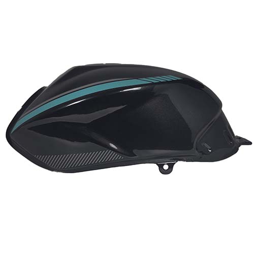 TANQUE DE NAFTA MOTOMEL NEW S2 150 TUBULAR NEGRO / VERDE C/TAPA OEM