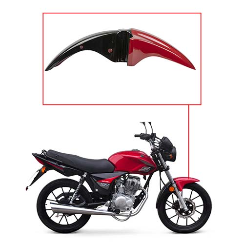 GUARDABARRO DEL. MOTOMEL NEW S2 TUBULAR ROJO OEM